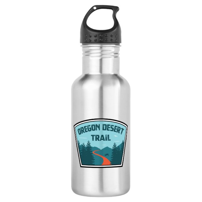 Oregon Desert Trail Stainless Steel Water Bottle (Front)