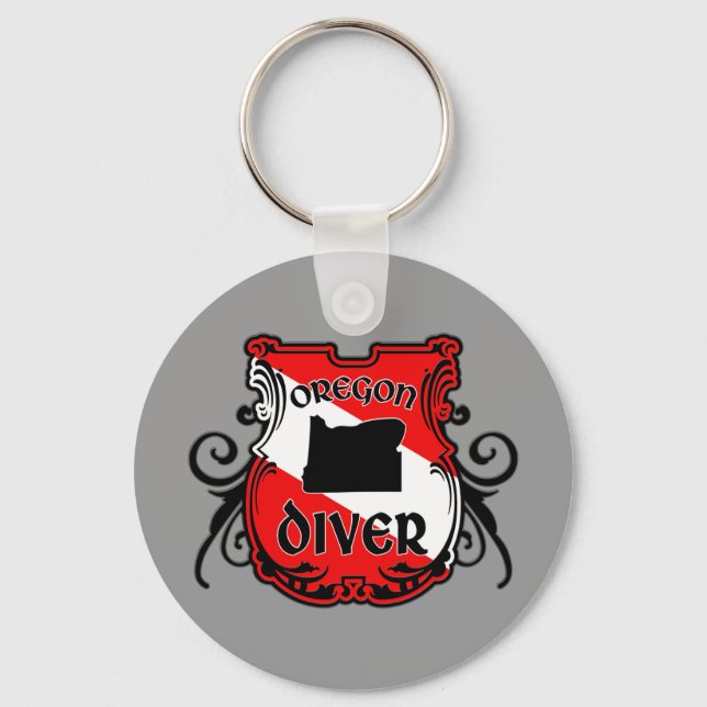 Oregon Diver Keychain (Front)