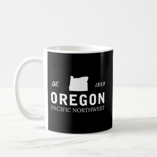 Oregon Est 1859 Pacific Northwest Us Flag Coffee Mug