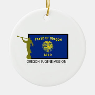 OREGON EUGENE MISSION LDS CTR CERAMIC ORNAMENT