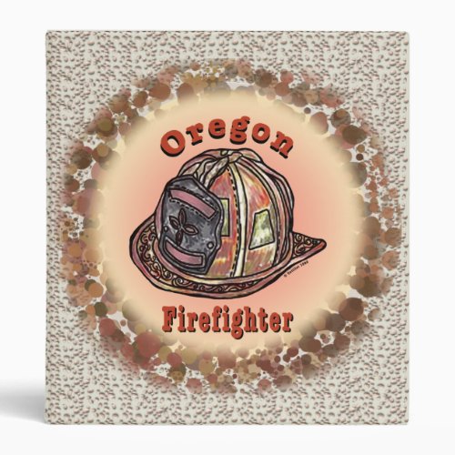 Oregon Firefighter custom name binder