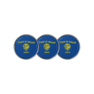 Oregon flag golf ball marker