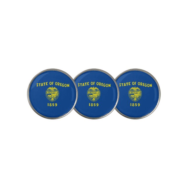 Oregon flag golf ball marker (3 Up)