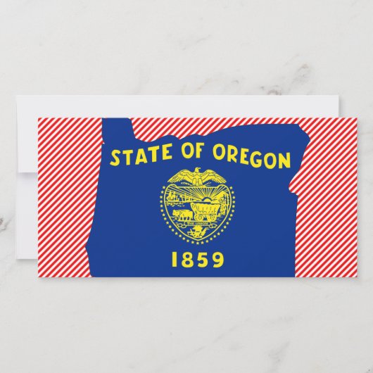 Oregon Flag Map (Front)