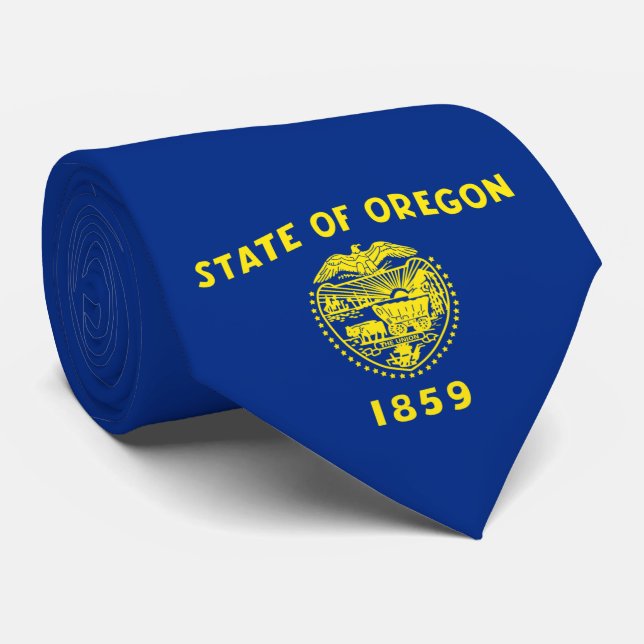 Oregon Flag Neck Tie (Rolled)
