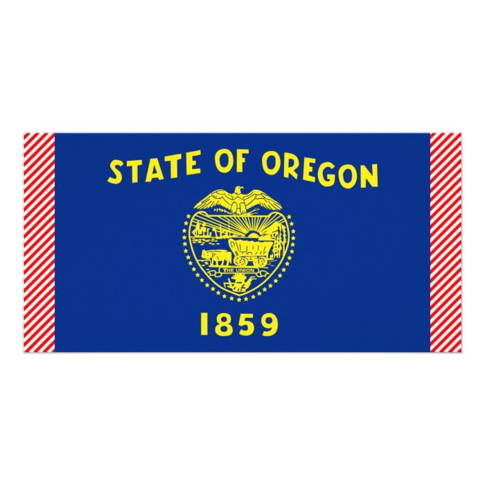 Oregon Flag Picture Card