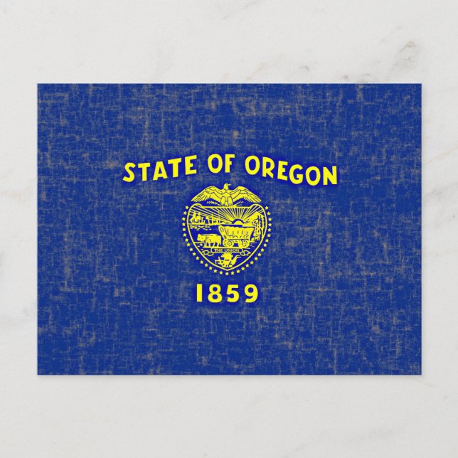 OREGON FLAG POSTCARD (Front)
