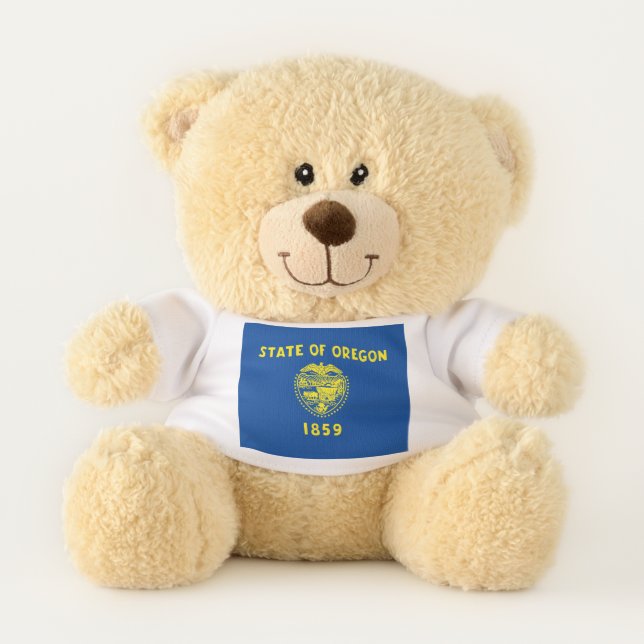 Oregon flag teddy bear (Front)