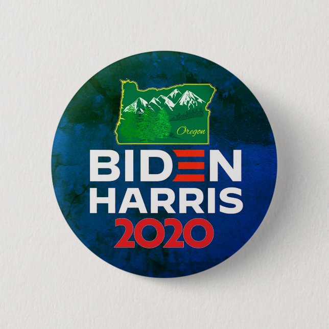 Oregon for Biden Harris 2020 Button (Front)