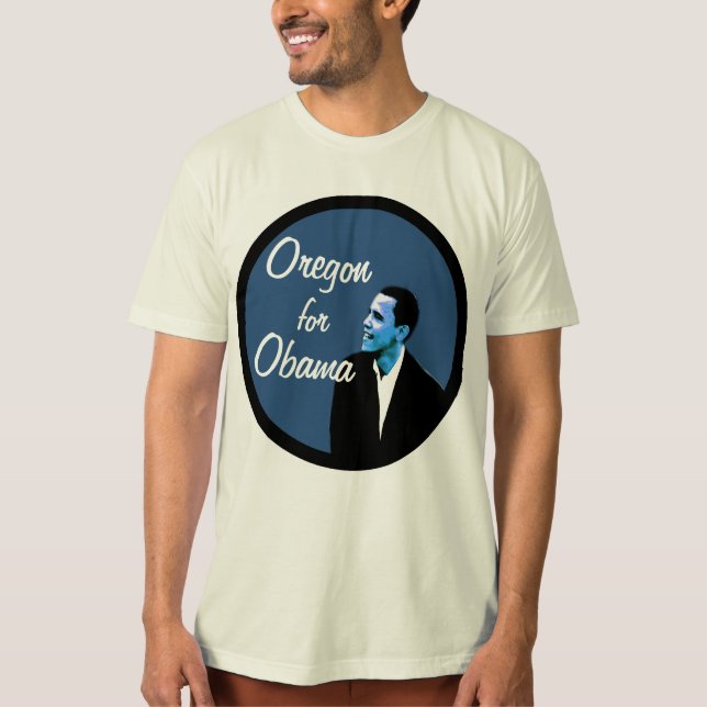Oregon for Obama Blue T-Shirt (Front)