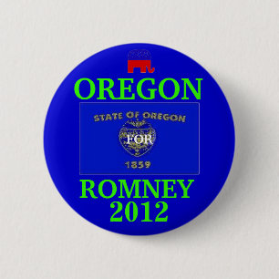 Oregon for Romney 2012 Pinback Button