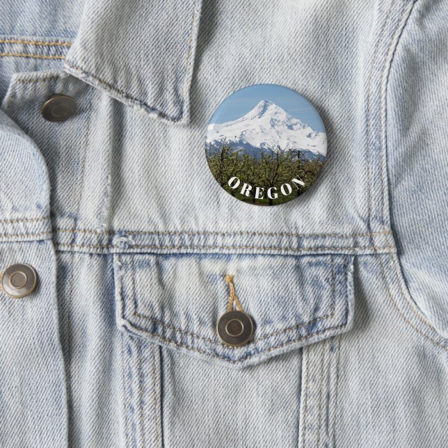 Oregon Fruit Orchards and Mount Hood Button (In Situ)