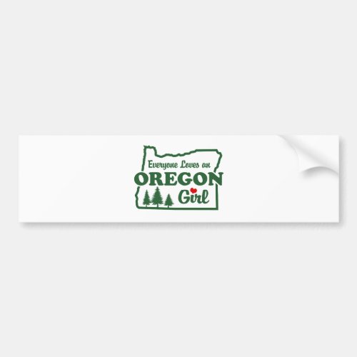 Oregon Girl Bumper Sticker