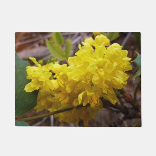 Oregon Grape Flowers Yellow Wildflowers Doormat