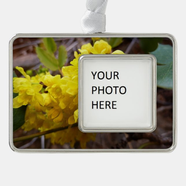 Oregon Grape Flowers Yellow Wildflowers Ornament (Front)