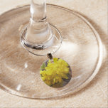 Oregon Grape Flowers Yellow Wildflowers Wine Glass Charm