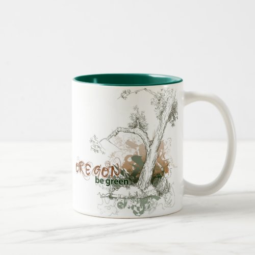 Oregon Green Tree Mug