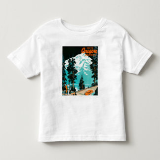 Oregon Highways Advertising Poster Toddler T-shirt