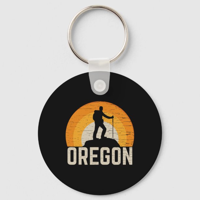 Oregon Hiking  Keychain (Front)