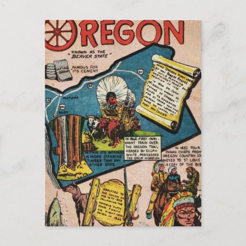 Oregon History Postcard