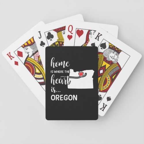 Oregon home is where the heart is poker cards