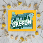 Oregon Illustrated Map Postcard<br><div class="desc">Check out this colorful Oregon map drawing.
 
 Visit my shop for more!</div>