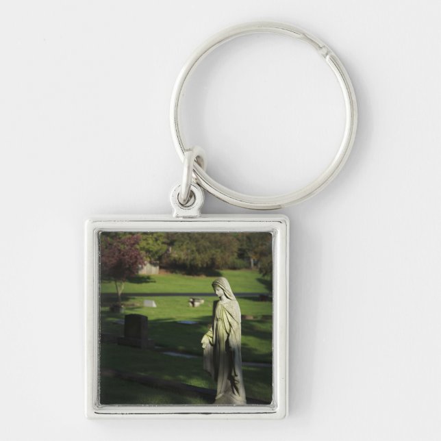 Oregon, Lake Oswego, Oswego Pioneer Cemetery Keychain (Front)