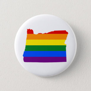 Oregon LGBT Pride Button