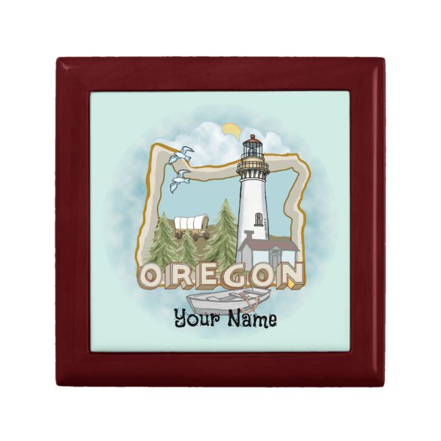 Oregon Lighthouse  Gift Box (Front)