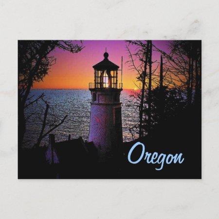 Oregon Lighthouse Postcard