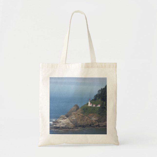 Oregon Lighthouse Tote Bag (Front)