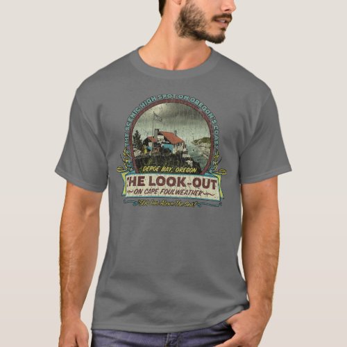 Oregon LookOut on Cape Foulweather 1937  T_Shirt