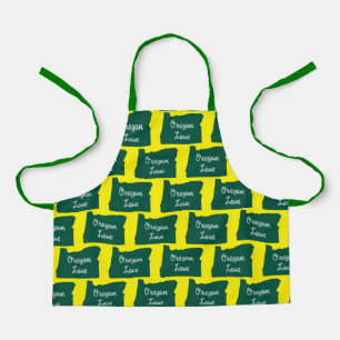 Oregon LOVE Rope Green Apron