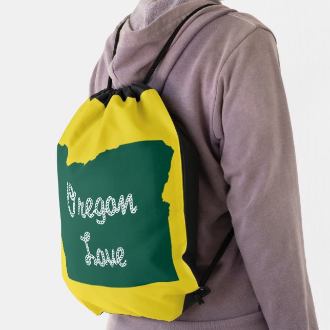 Oregon LOVE Rope Green Drawstring Bag (Insitu)