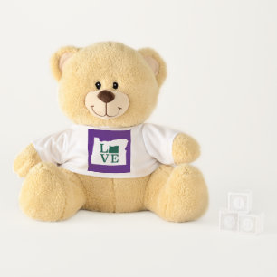 Oregon LOVE White Teddy Bear