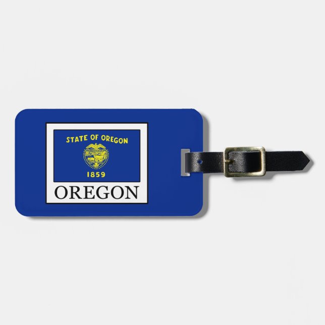 Oregon Luggage Tag (Front Horizontal)
