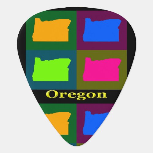 Oregon Map Guitar Pick