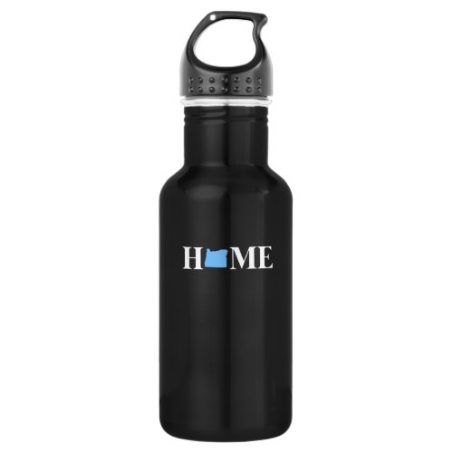Oregon Map Home Design for proud Oregonians Stainless Steel Water Bottle