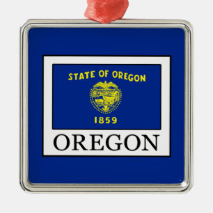 Oregon Metal Ornament