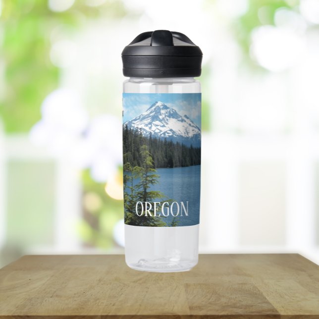 Oregon Mount Hood and Lake Landscape Water Bottle (Creator Uploaded)