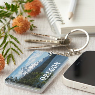 Oregon Mount Hood Landscape Keychain