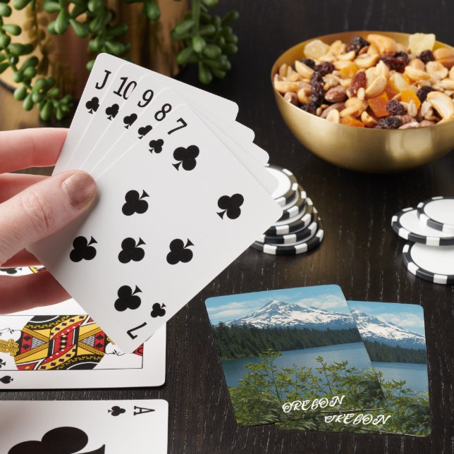 Oregon Mount Hood Landscape Poker Cards (In Situ)