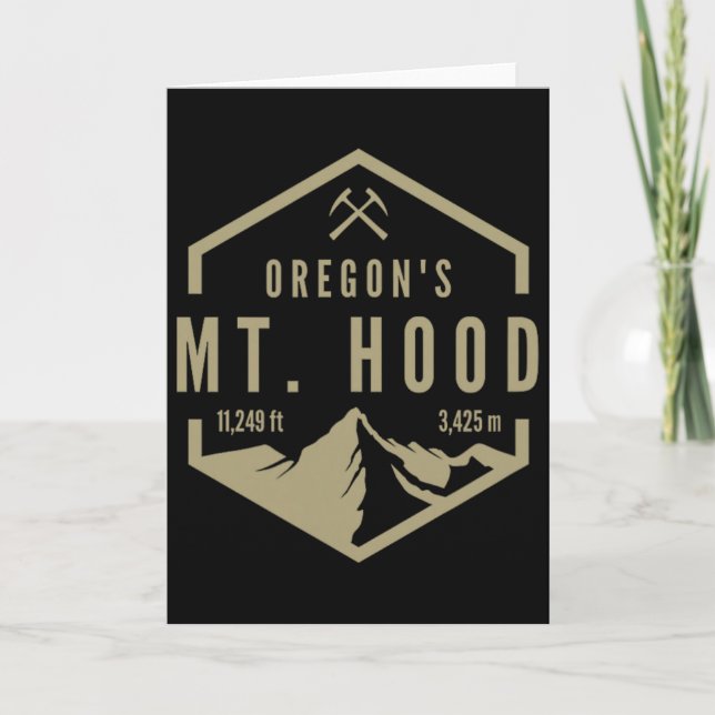 Oregon Mountain Mt. Hood  Card (Front)