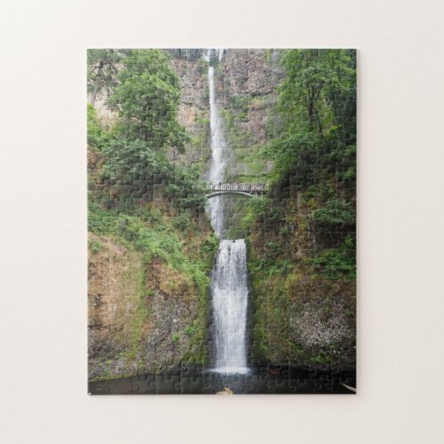 Oregon Multnomah Falls Photo Jigsaw Puzzle