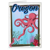 Oregon Octopus travel poster. (Front)