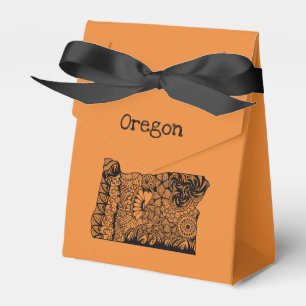 Oregon Orange Tent Style Favor Box