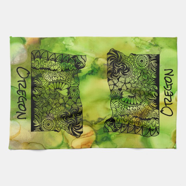 Oregon Over Stove Dish Towel (Horizontal)