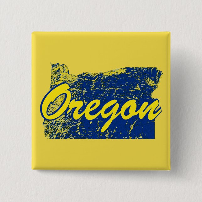 Oregon Pinback Button (Front)