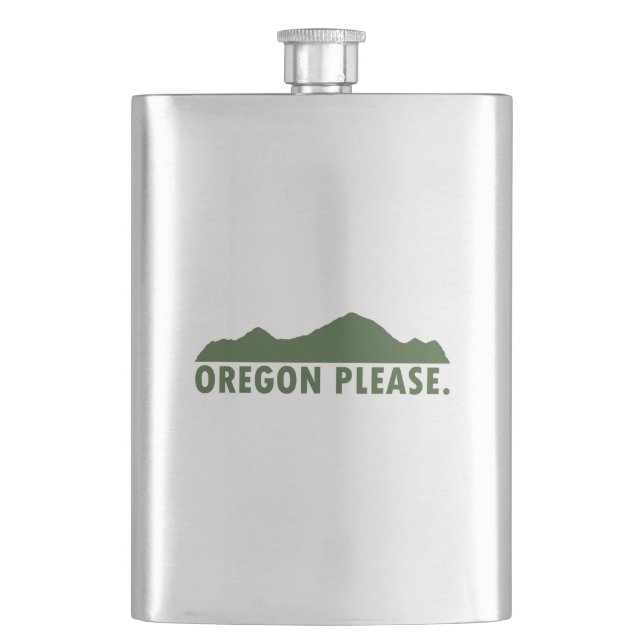 Oregon Please Flask (Front)