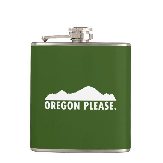 Oregon Please Flask (Front)